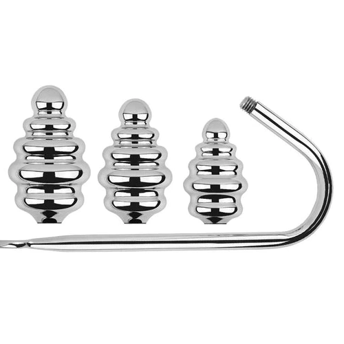 Anal Hooks Ribbed GreatBenefit 8826 Hook Set Anal Screw-in 0912
